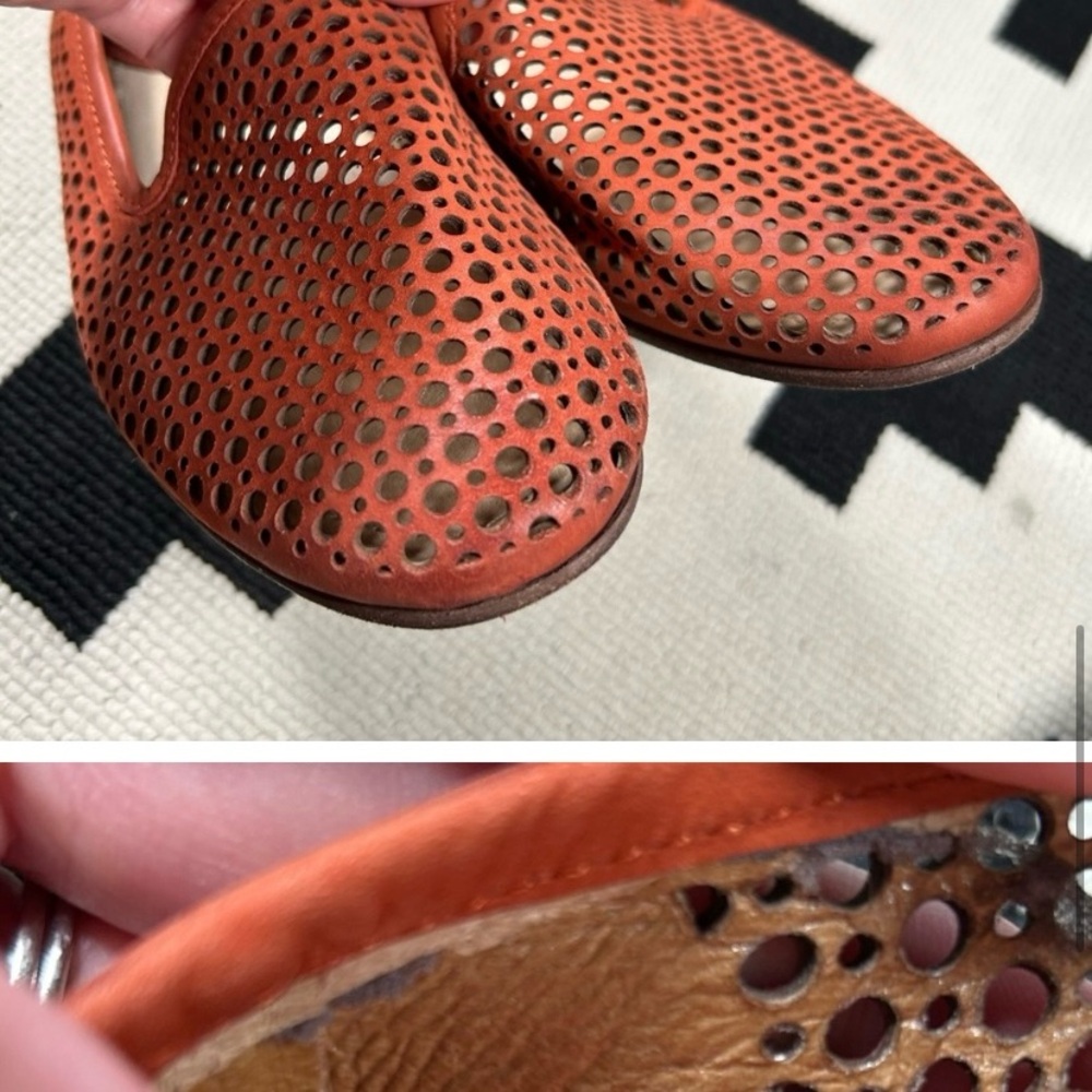Frye Leather Jillian Perforated Slippers - Picture 8 of 11